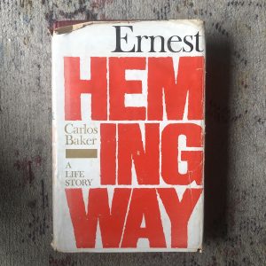 Ernest Hemingway Book Cover By Carlos Baker
