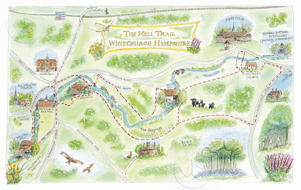 Map Of Mill Trail Around Whitchurch
