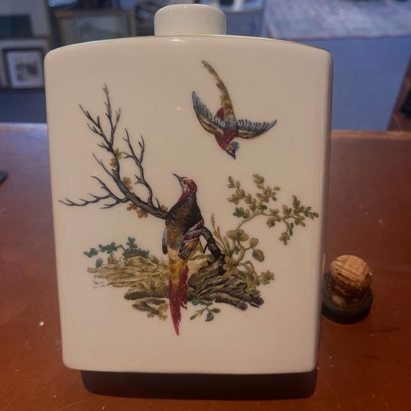 Bernardaud & Co. Limoges, France Handpainted Porcelain Flask - Image 3