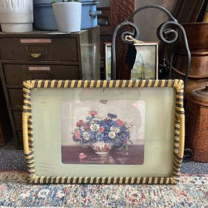 1950’s Wrapped Cane and Glass Tray