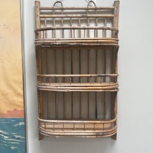 Vintage Cane Wall Shelf