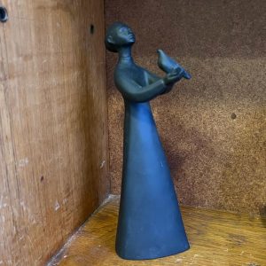 Vintage Royal Doulton Black Basalt Figurine Titled 'Peace'
