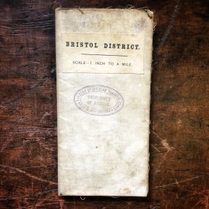 Bristol District Map Scale One Inch To A Mile