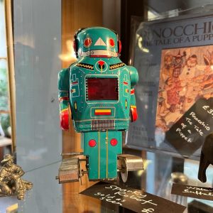 Metallic Green Sparky Robot Toy