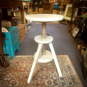 Vintage Workshop Stool with winding mechanism