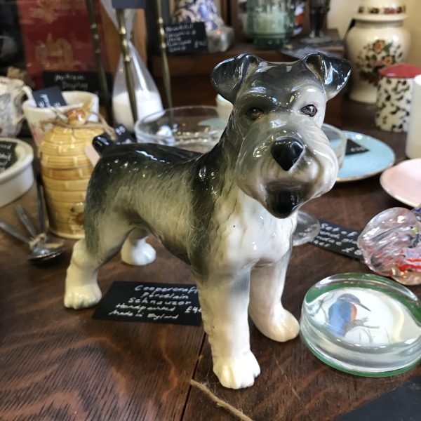 Coopercraft Hand Painted Porcelain Schnauzer