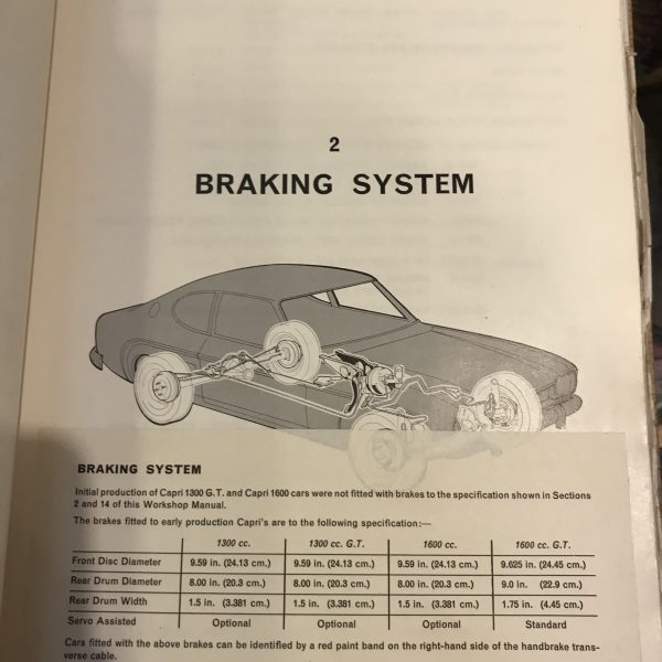 Ford Capri Workshop Manual - Image 4