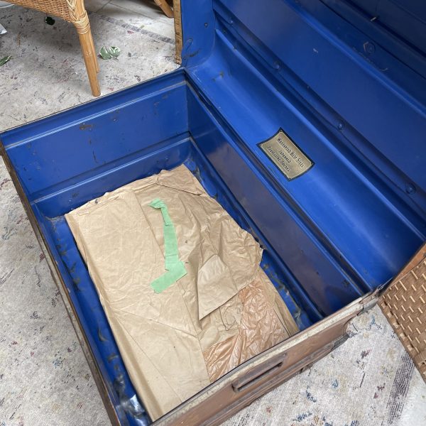 Fabulous Industrial Metal Trunk Coffee Table - Image 4