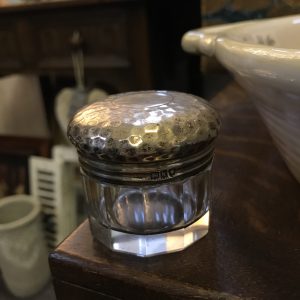Antique Sterling Silver Hallmarked Vanity Pot