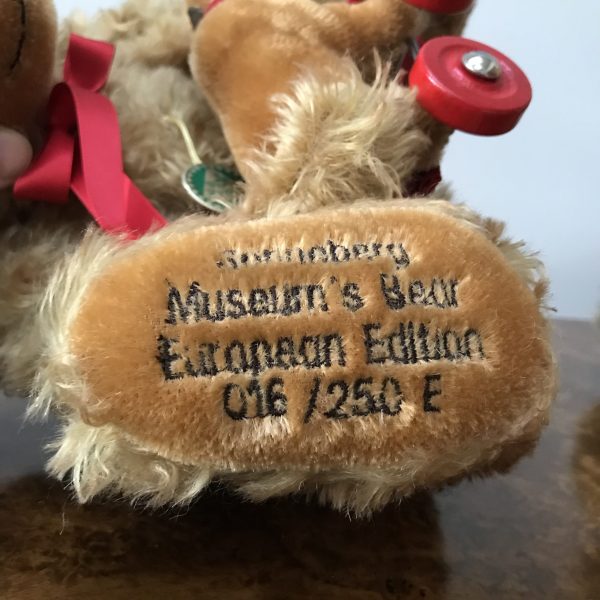 European Edition Hermann Sonneberg Museum Bear With Pull Toy - Image 2