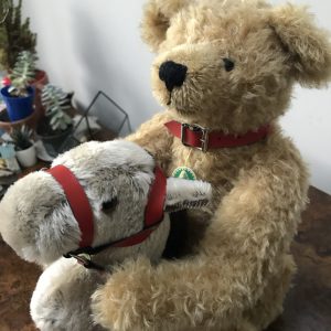 European Edition Hermann Sonneberg Museum Bear 2001 With Hobby Horse