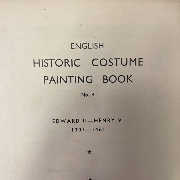 English Historic Costume Painting Book,  No.4 - Image 2