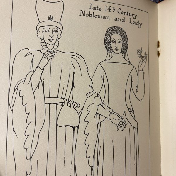 English Historic Costume Painting Book,  No.4 - Image 4