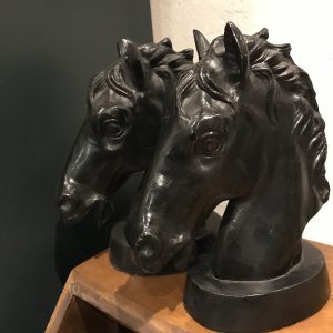 Majestic Horses Heads, Pair