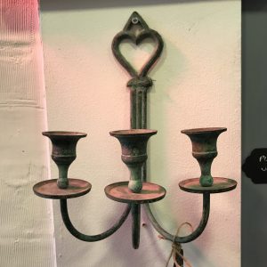 Beautiful Verdigris Candle Sconce