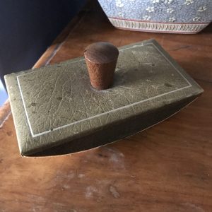 Lovely Green Leather Post Office Ink Blotter