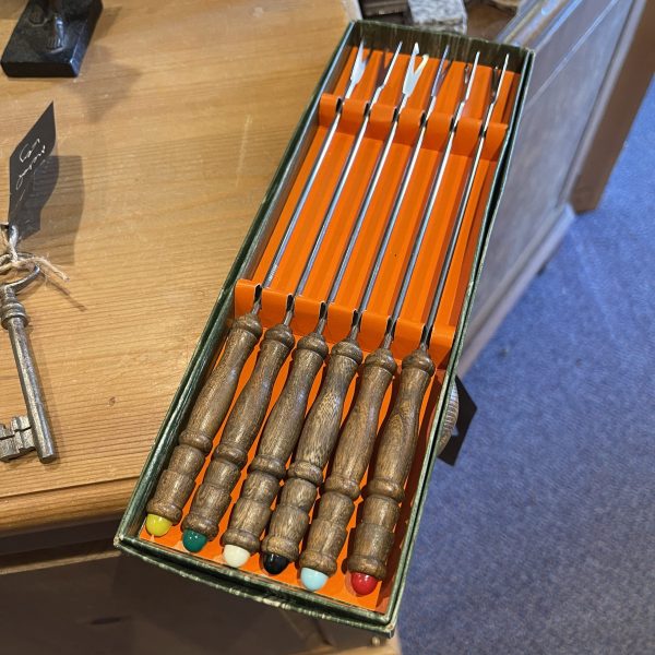 Vintage Fondue Forks, Boxed