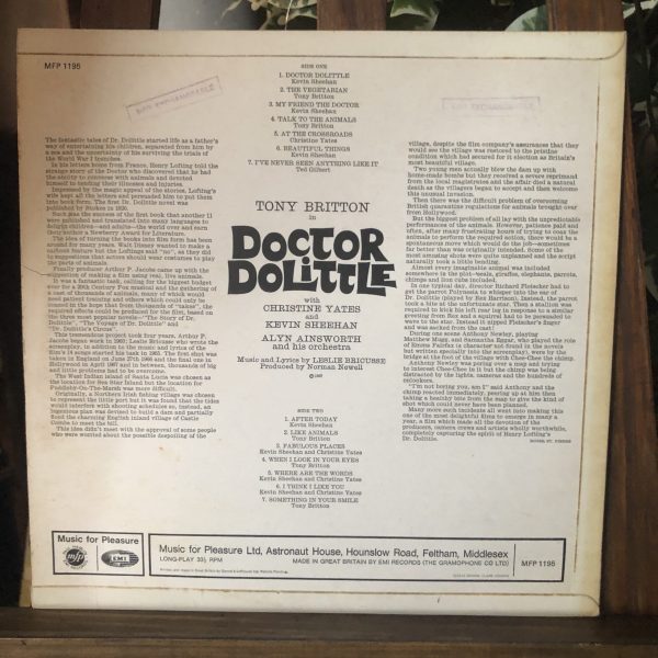 Dr Dolittle, Musical Soundtrack, LP - Image 2