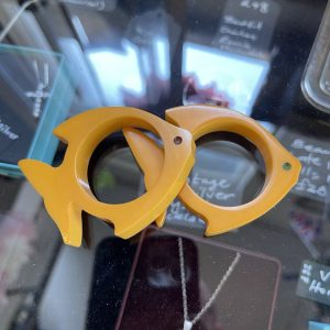 Bakelite Fish Napkin Rings, 1940s