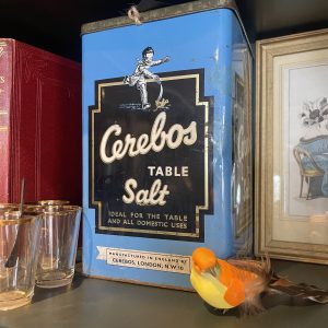 Large Vintage Cerebos Table Salt Tin