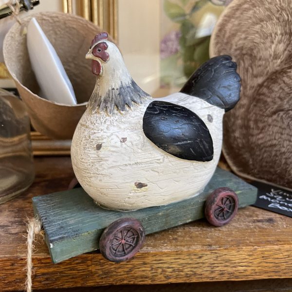 Wooden Pull-Along Chicken