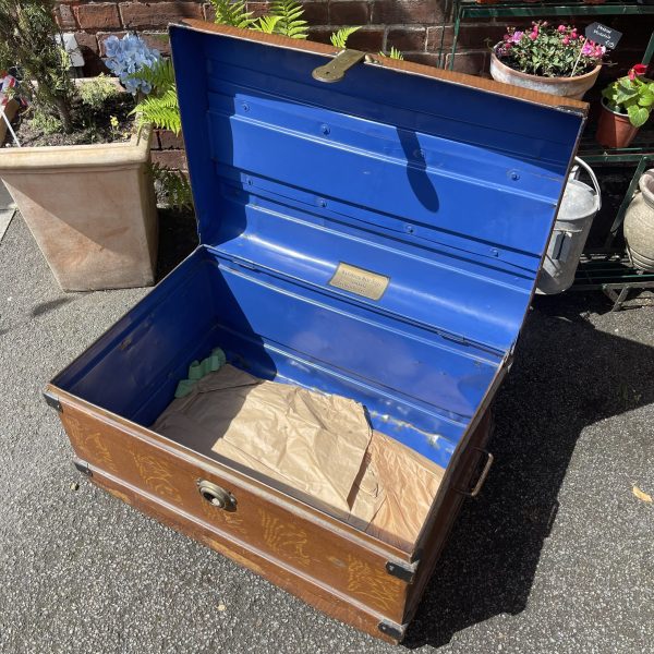 Fabulous Industrial Metal Trunk Coffee Table - Image 2
