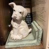 Vintage Cast Iron Bulldog Puppy Book Ends