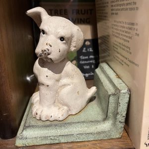 Vintage Cast Iron Bulldog Puppy Book Ends