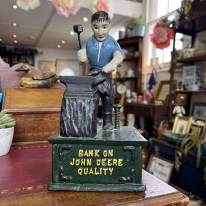 Cast Iron Bank on John Deere Quality Money Box