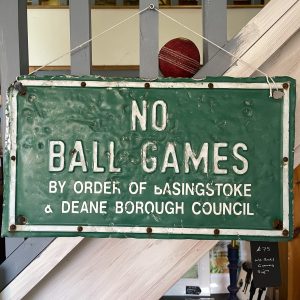 No Ball Games Sign
