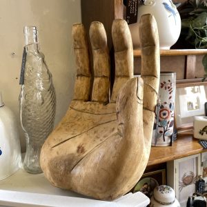 Large Vintage Carved Hand