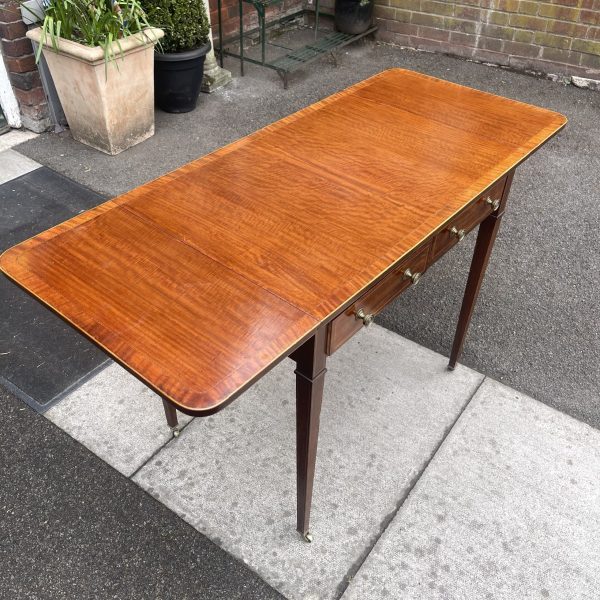 Lovely Antique Edwardian Style Drop Leaf Table - Image 4