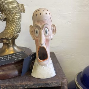 Antique Smoking Head Porcelain Ashtray, Schafer & Vater