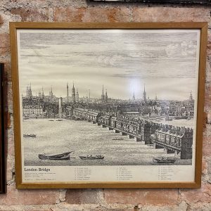 Rare Framed Print Of London Bridge