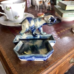Vintage German Polar Bear Ashtray, Art Deco Style