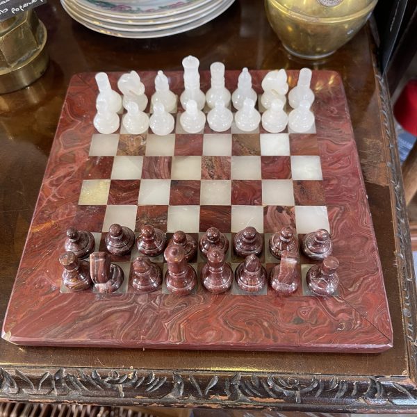 Vintage Marble Chess Set - Image 2