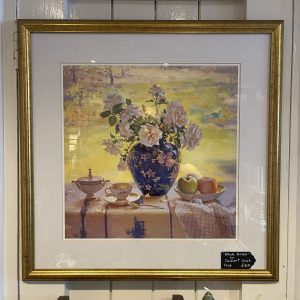 White Roses, Lovely Framed Print By Delbert Gish