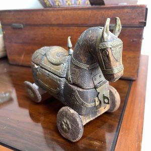 Lovely Antique Rajasthan Horse With Storage Box