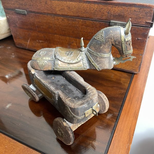 Lovely Antique Rajasthan Horse With Storage Box - Image 2