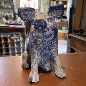 Blue Ceramic Pig