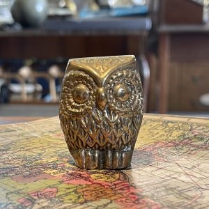 Brass Owl Paperweight