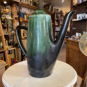 Gorgeous green coffee pot by Blue Mountain Pottery Canada c1970s