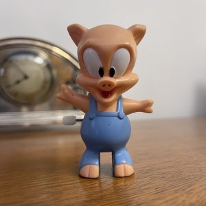Collectible Wind up Porky Pig, Burger King, 1994