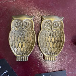 Vintage Brass Owl Dishes