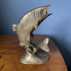 Fabulous Vintage Brass Leaping Fish