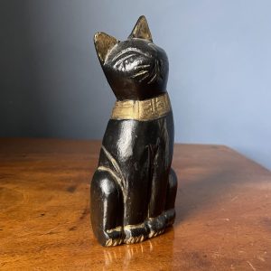 Cute Vintage Black And Gold Cat