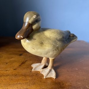 Unusual Ceramic And Wooden Duck
