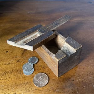 Lovely Vintage Hand Made Puzzle Money Box