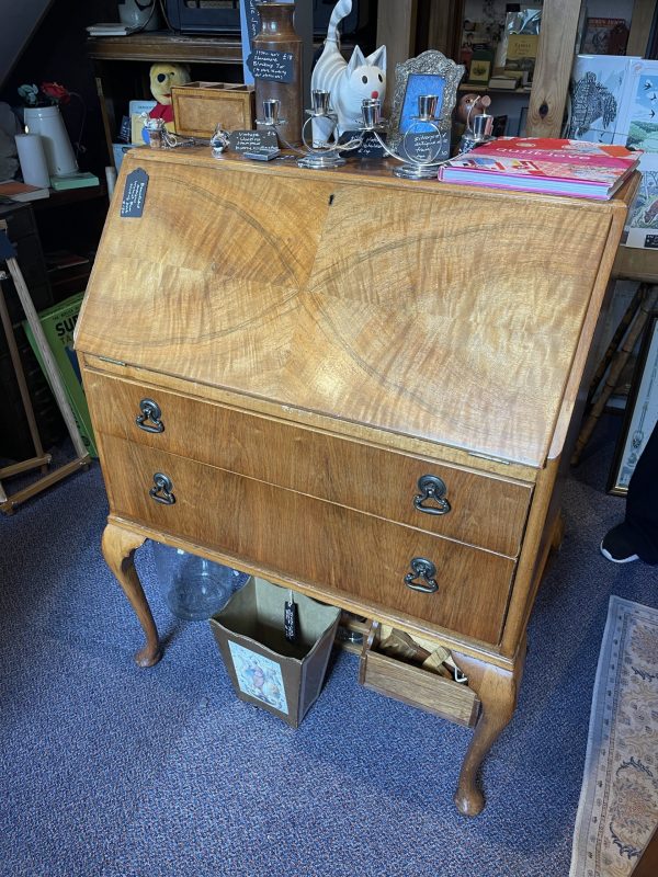 Beautiful Antique Walnut Writing Desk