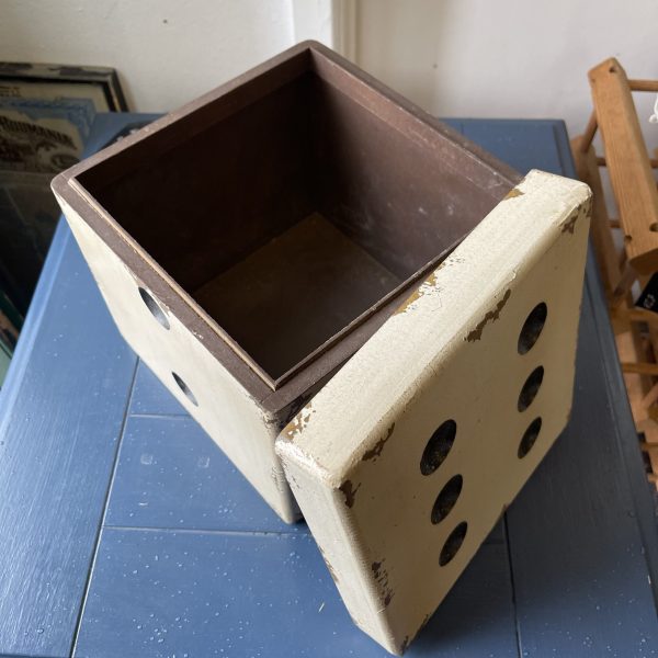 Quirky Wooden Dice Storage Box - Image 2